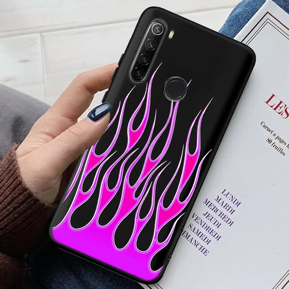 

Fashion Popular Flame Pattern Etui Soft Silicone For Xiaomi Redmi 8A 8 9A K20 K30 For Redmi Note 9 Pro Case 7 10X 4G 5G Funda