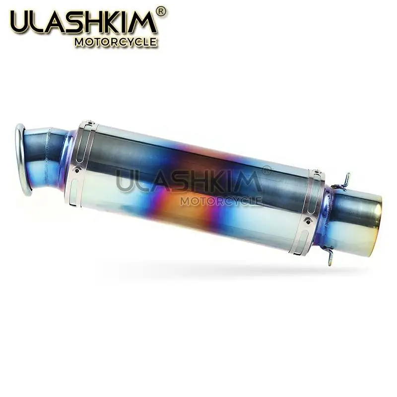 

60mm Universal Motorcycle Exhaust Escape Muffler S1000RR CBR1000 Ninja400 EX400G Xmax300 Z1000 FZ800 CBR500 RSV4