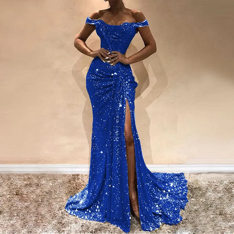 Блестящее красное платье с блестками vestidos женские вечерние ночные женское