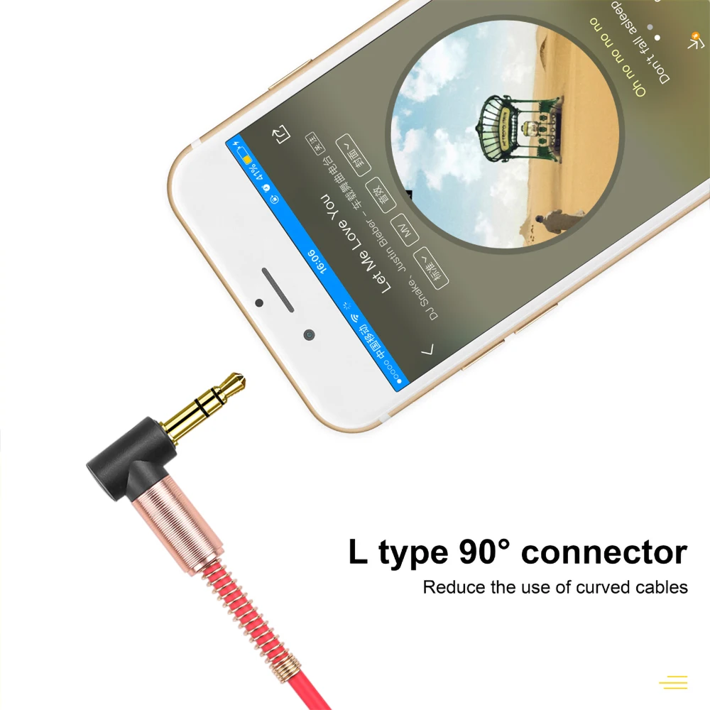 Car HiFi Stereo 3.5mm to Jack Audio Cable Spring AUX MP3 Player FM Radio Speaker Headphones Auto CD Cord | Автомобили и мотоциклы