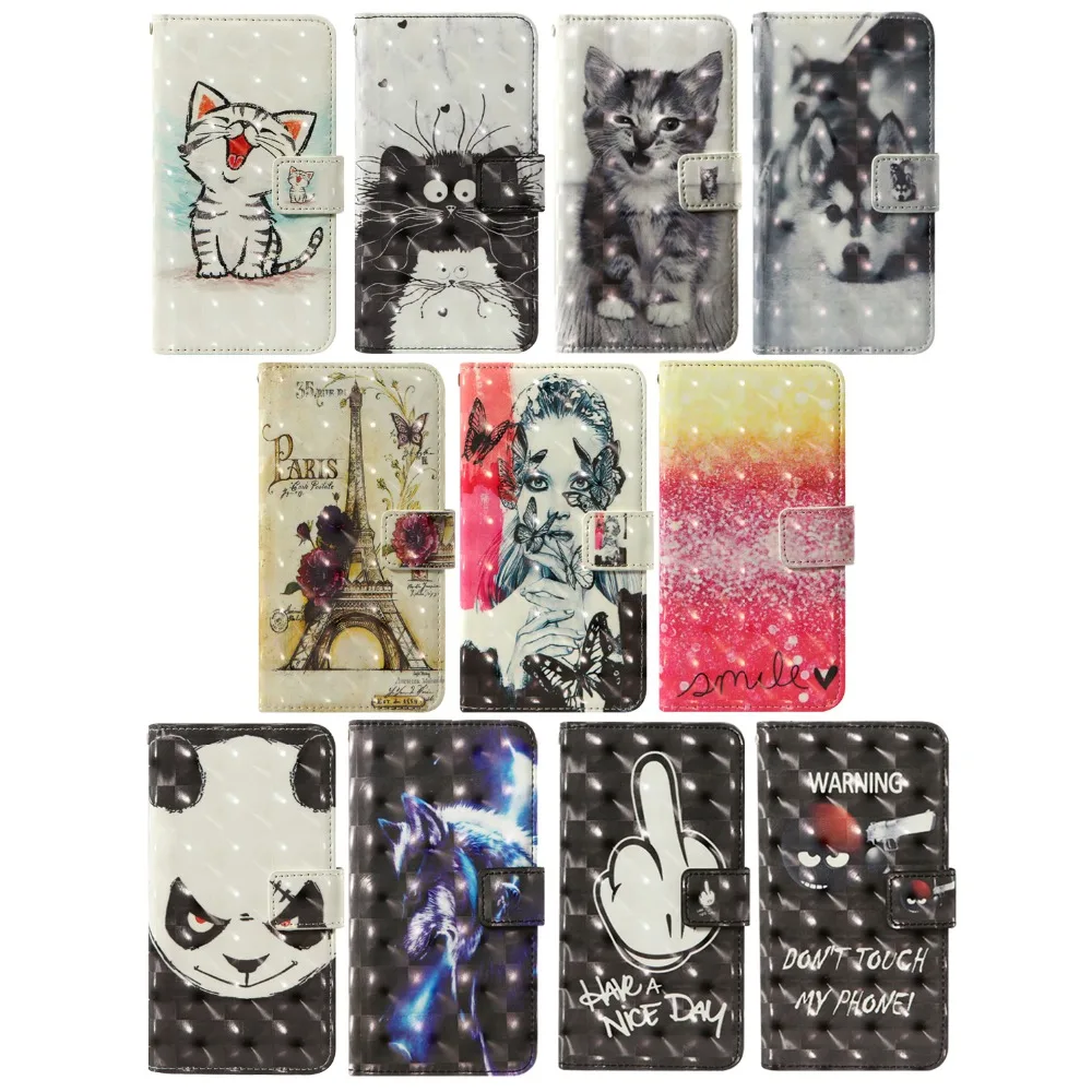 3d flip wallet leather case for blackview bv9800 blu c5 j6 plus bq bq 4001g cool 5731l magic s x19 s digma citi 609 phone case free global shipping