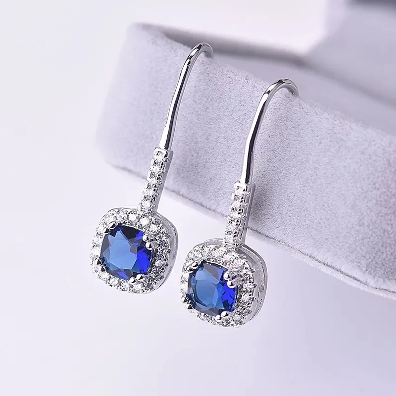 Женские серьги с квадратным Цирконом MENGYI роскошные для свадьбы и вечеринки