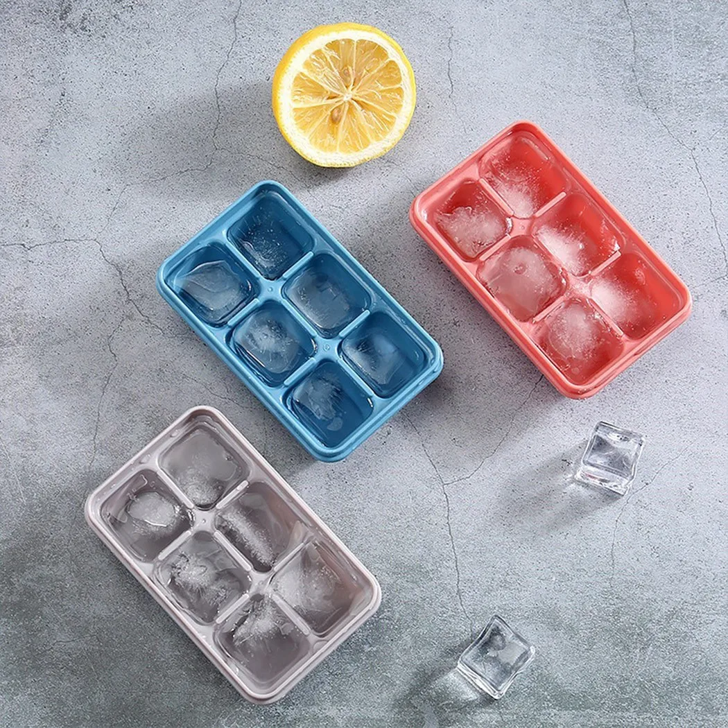 

6 Cavity Ice Tray With Cover Kitchen Made DIY Ice Maker Silicone Ice Cube Box Cold Drinks Whiskey Cocktails Kitchen Tools Access