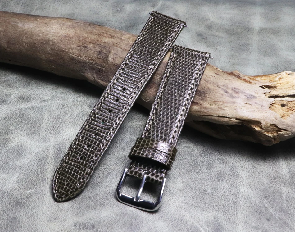 18 19 20 21 22mm High quality Ultra-thin soft New Top Grade Lizard skin Watch Strap for High-end Genuine Leather Brand watch