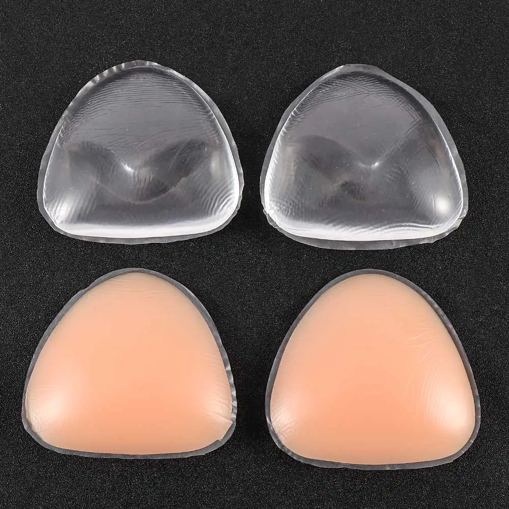 1 пара силиконовый купальник с треугольным лифом бюстгальтер вставные подушечки