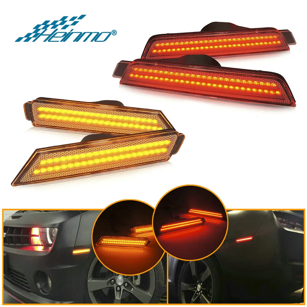 

Car Led Side Singal Light Auto Front Rear Stoplight Turn Lamp Bumblebee Parts For Camaro 2010 2011 2012 2013 2014 2015