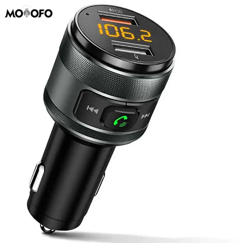 Bluetooth FM-трансмиттер QC3.0 радиоадаптер музыкальный проигрыватель для автомобиля с