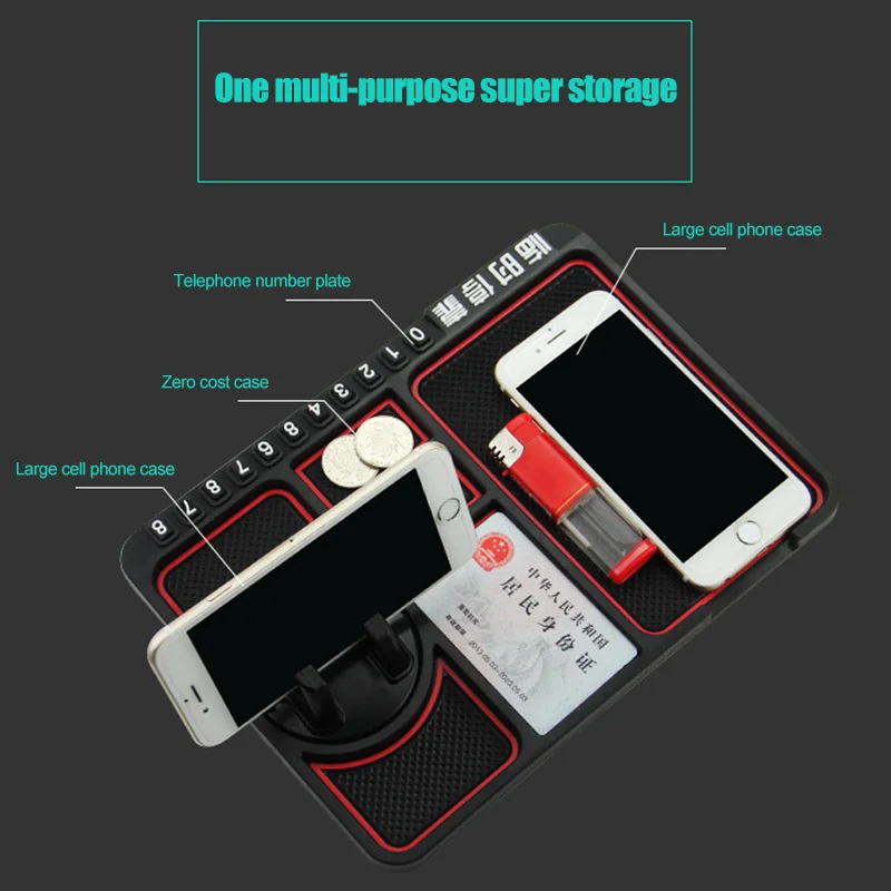 Приборная панель автомобиля Противоскользящий коврик GPS мобильный телефон