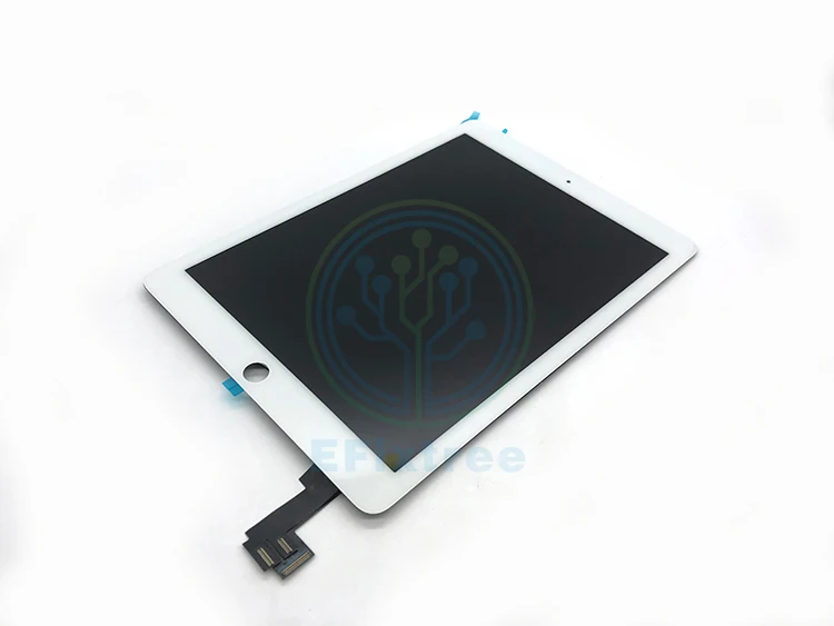 Класс A комбинированный для iPad Air 2 A1567 A1566 ЖК-экран дигитайзер сборка Дисплей сенсорный экран панель Черный Белый с наклейкой бумаги