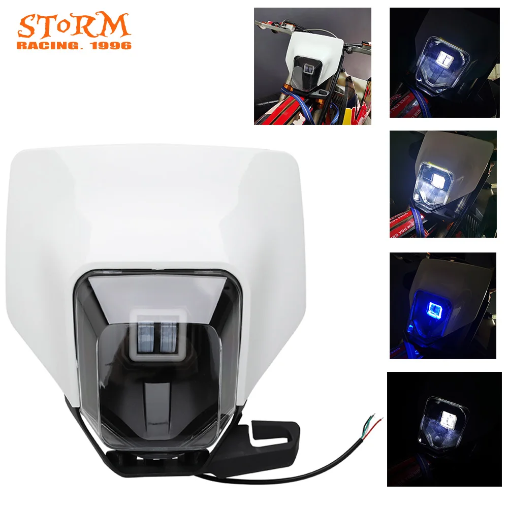 

LED Motorcycle New Headlight Headlamp Head Lamp Light For Husqvarna FC FE FX TC TE TX 125 250 300 350 450 501 FE250 FC250 TE300