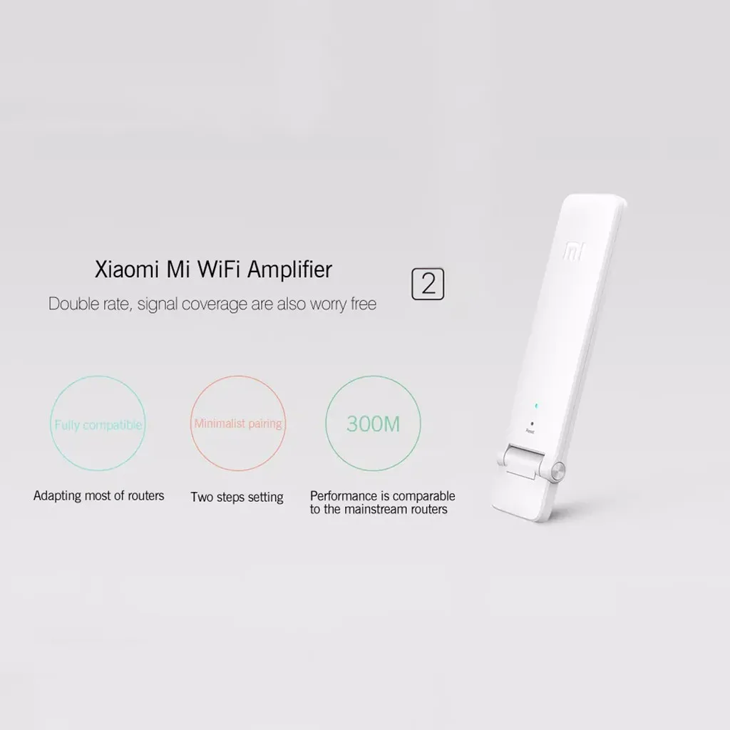 Высокое качество Лучшая цена mi WiFi 300 м усилительная подстанция 2 USB режим питания для Xiao mi маршрутизатор Горячая покупка