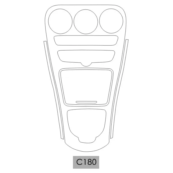 Gear for C180 Аксессуары для салона автомобиля для Mercedes Benz C 180 200 GLC260, высокое качество, TPU, автомобильная прозрачная защитная пленка, наклейки - Название цвета: Gear for C180