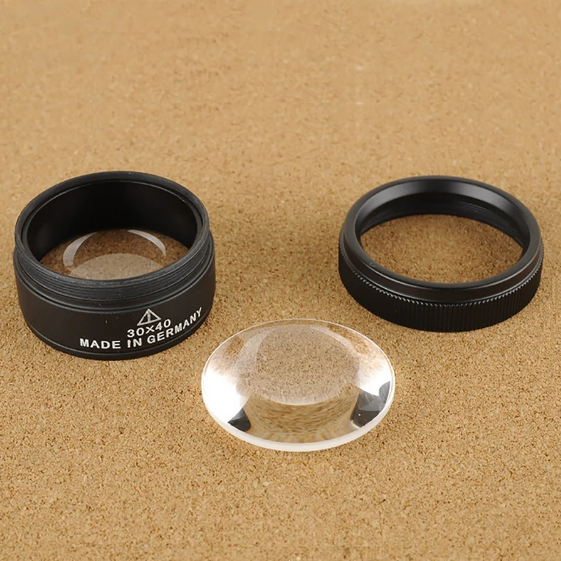 Лупа 30x40 мм премиум-класса увеличительное стекло петля для объектива микроскоп