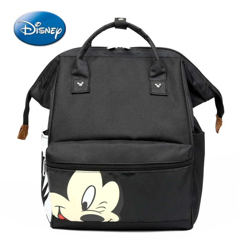 

Disney Mickey Minnie Cartoon Woman Backpack Fashion Mummy Bag Large Capacity Backpack Milk Bottle Insulation Bag 2021 New