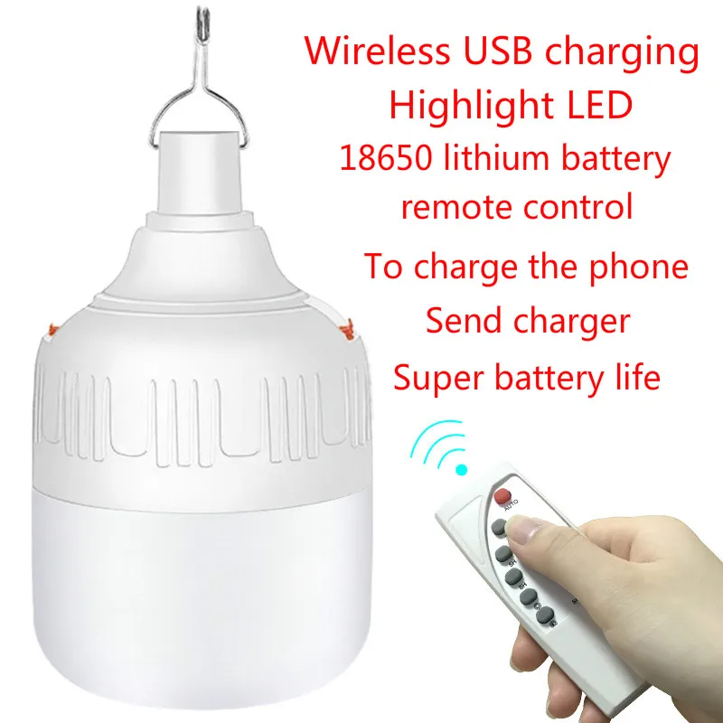 Новый беспроводной светильник для кемпинга с usb зарядкой светодиодный аварийный