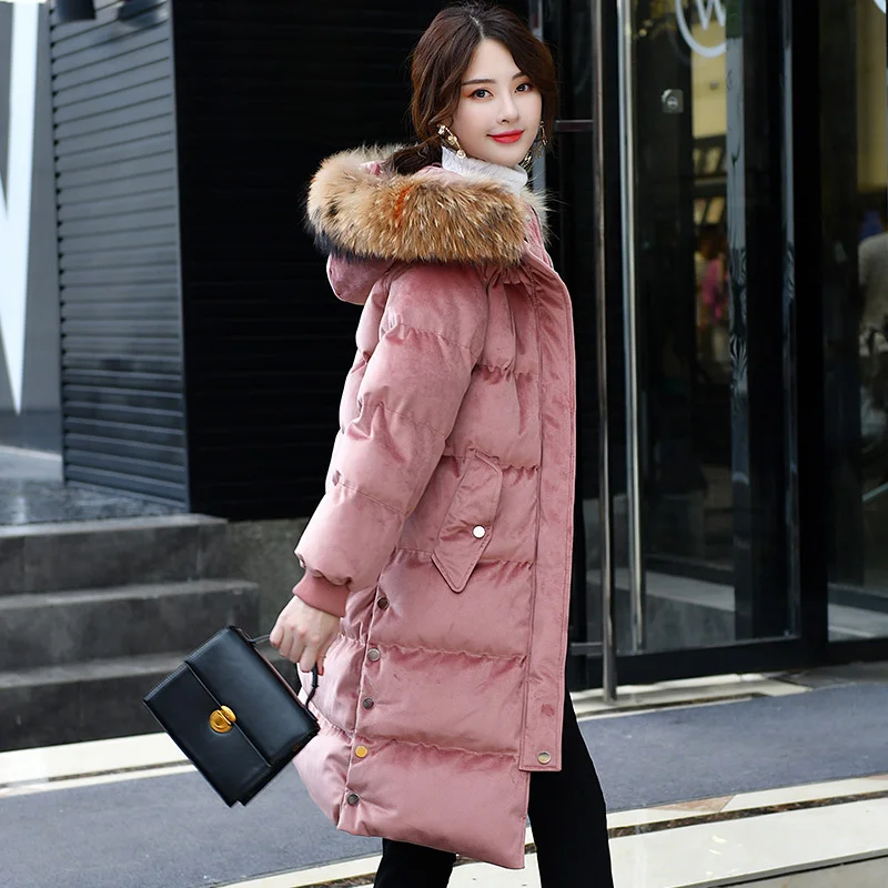 

Новинка 2021, образец модной хлопковой одежды с длинным рукавом, средней и длинной хлопковой одежды, зимняя одежда для отдыха из натуральной ш...