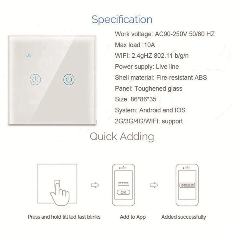 

EU GB Standard Contact Switch WiFi Smart Thermostat Temperature Controller EU Plug