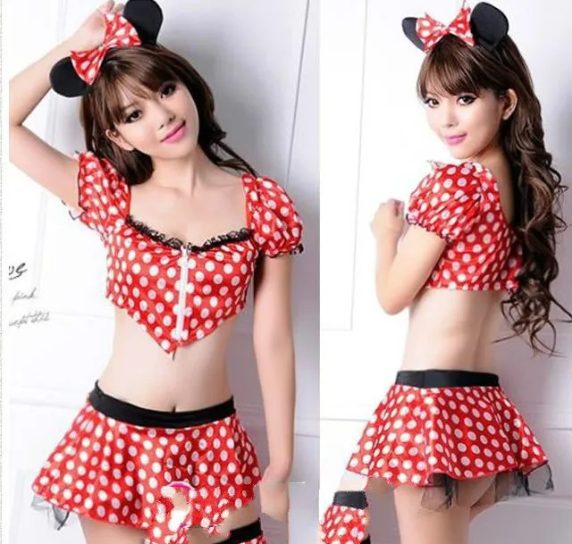 2019 сексуальная форма Микки Маус синтетический первоклассный танцевальный