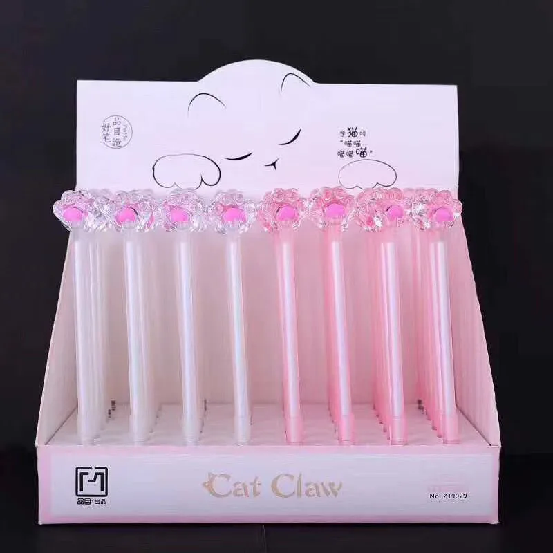 

1pcs Kawaii Gel Pens Crystal Cat Claw Black Gel Ink Pens Pens for Writing Cute Stationery Office School Supplies 0.5mm