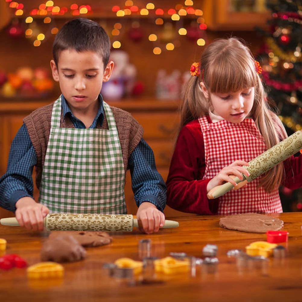 Рождественский олень шаблон тиснение помадка Скалка выпечки печенья торт