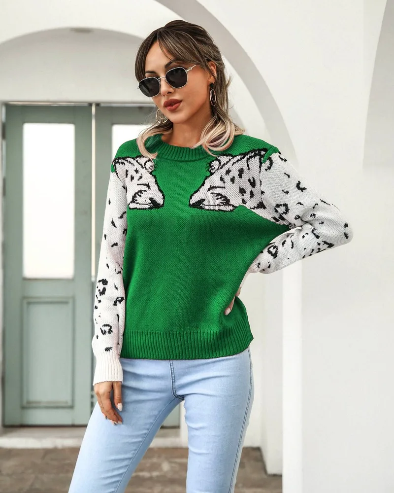 

Women's Wear Autumn / Winter 2020 New Round Neck Street Trendsetter with Medium Length and Simple Pullover Knitting Pullover