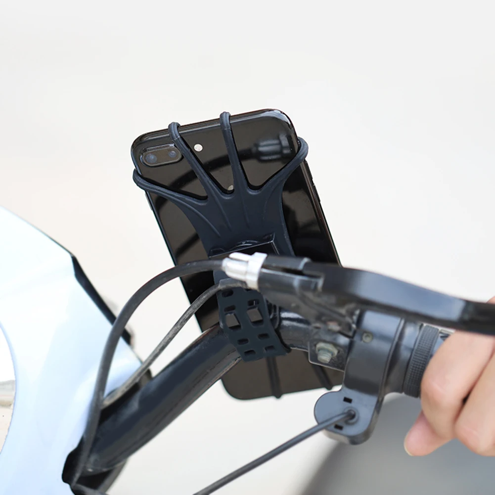 

Rotatable Road Bike Silicone Phone Rack Support Bracket Biking Holder Bicycle Handlebar Portable Dustproof Cycling Parts