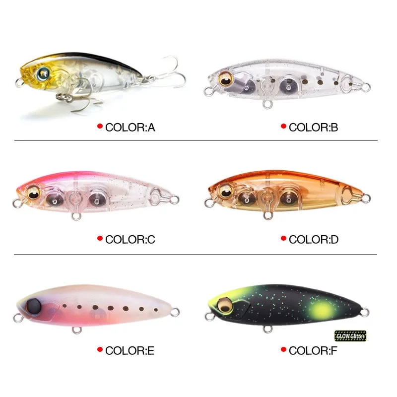 

Terrier Rockfish Game Fishing Lures 43mm 4.1g Sinking Pencil Jerkbait 9038