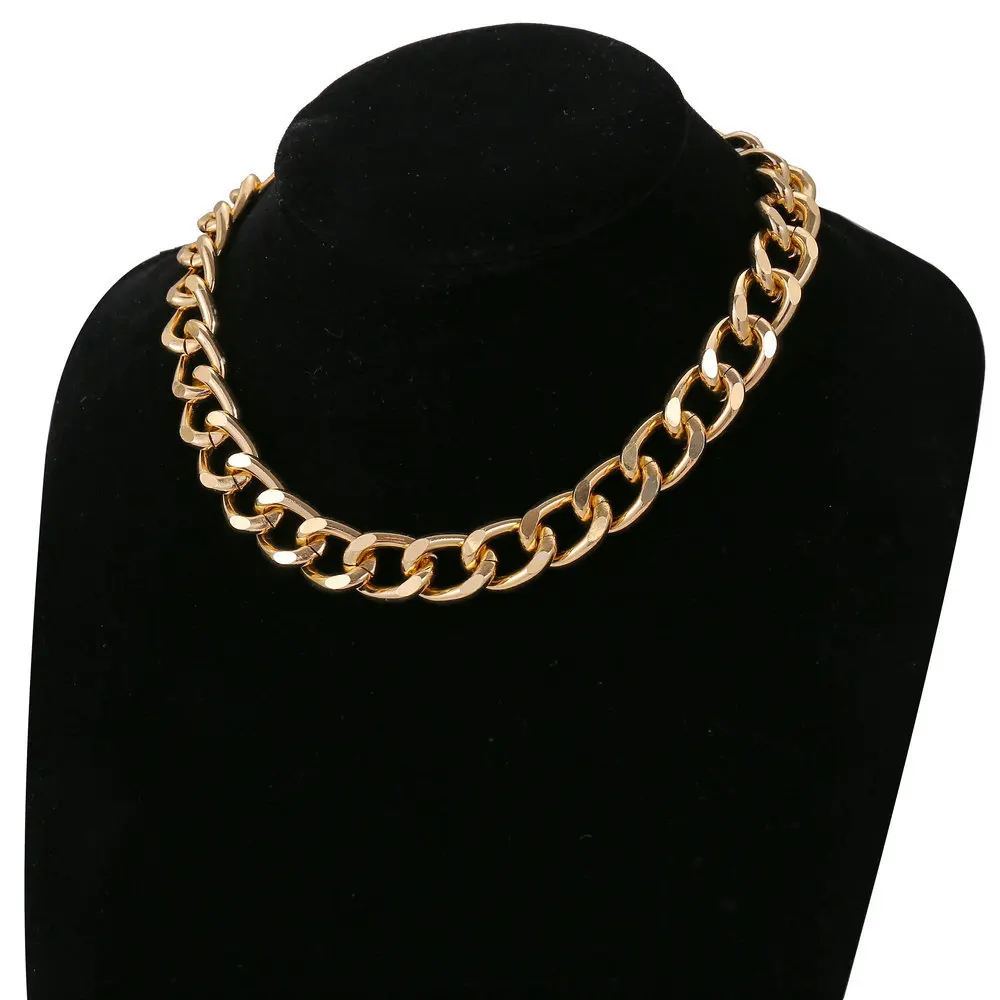 

1 Pc Hot-selling Thick Chain Necklace Creative Minimalist Retro Personality Collarbone Chain