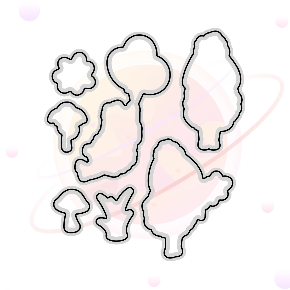 Новинка Металлические Вырубные штампы с цветами овечкой и прозрачный штамп