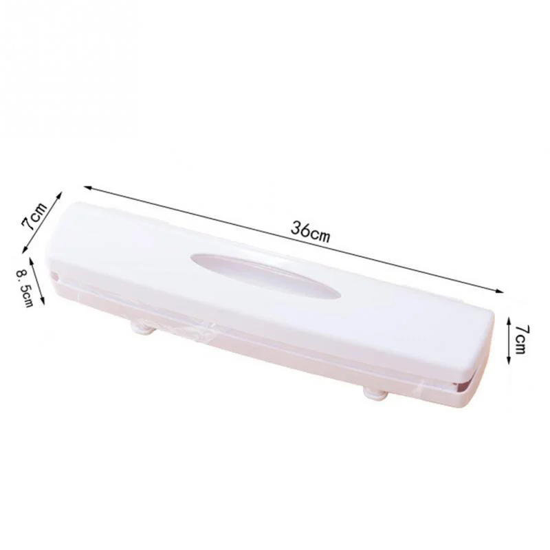 New Plastic Preservative Film Cutter High Quality Food Wrap Dispensers Seal Aluminum Foil Wax Paper Kitchen Accessories | Дом и сад