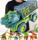 Детский Большой инерционный динозавр 38 см, игрушечный автомобиль, тираннозавр, Инженерная техника, экскаватор, модель грузовика, подарок