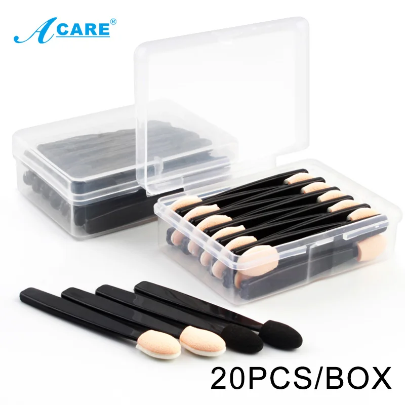 Аппликатор для теней 20 шт. спонж двусторонний принадлежности макияжа