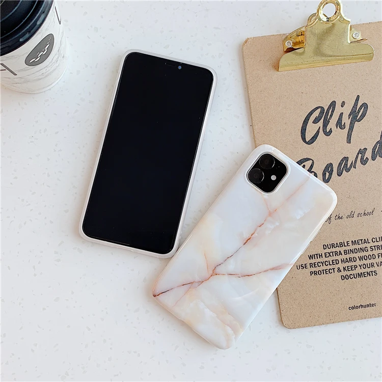 Гладкие чехлы с мрамором синего и серого цвета для пар iphone 11 pro MAX XR X XS Max 6 7 8 Plus
