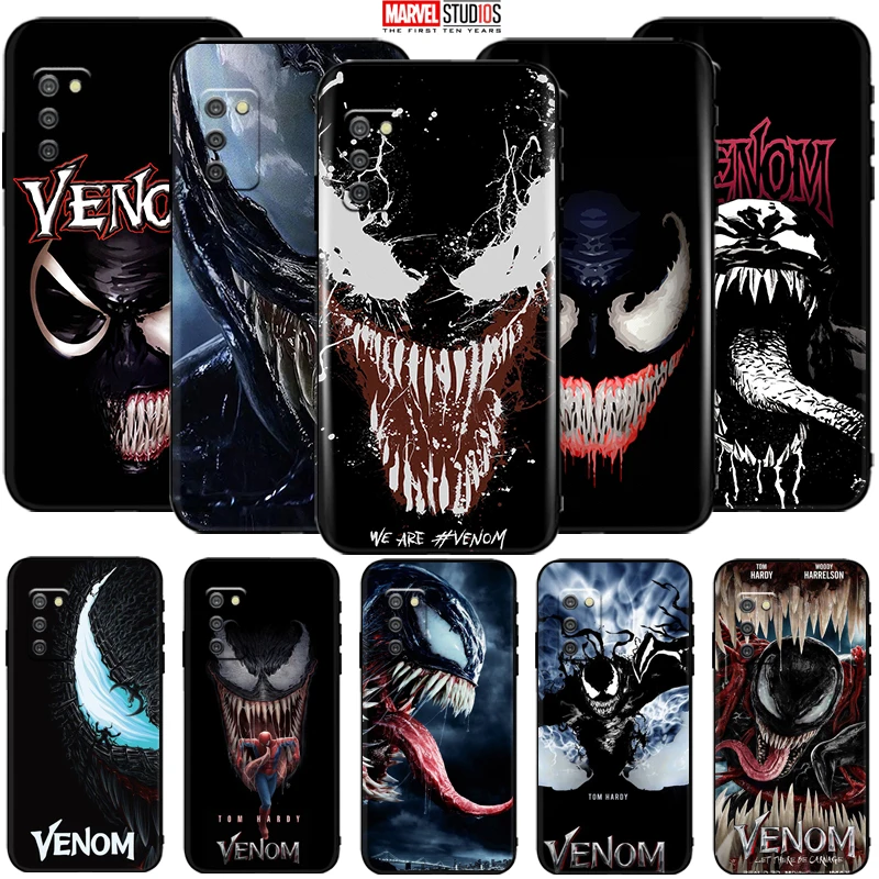 

Venom Phone Case For Samsung Galaxy A03s Funda Cover Marvel Avengers Comics SpiderMan Captain America Thor Hulk