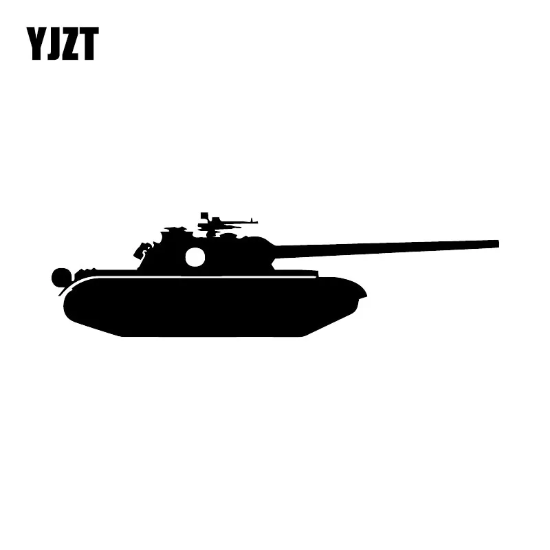 

YJZT 16.8X4.7CM Tank Army Funny Cartoon Car Sticker Vinyl Decals Decoration Accessories C25-1352