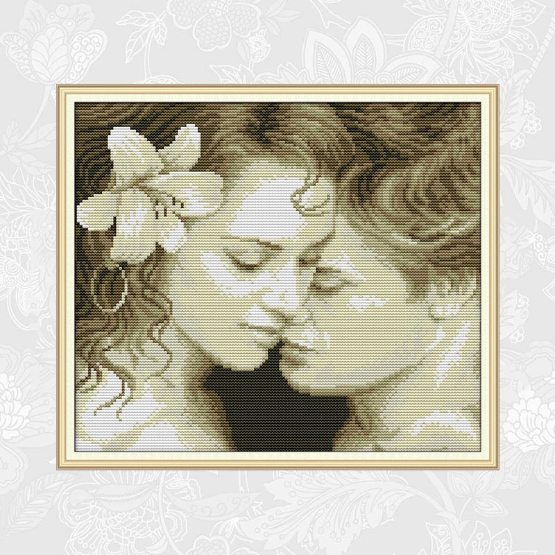 Набор для вышивки крестом Joy Sunday Ностальгический принт влюбленных на холсте