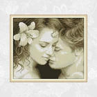 Набор для вышивки крестом Joy Sunday, Ностальгический принт для влюбленных на холсте, набор нитей DMC для рукоделия, рукоделие