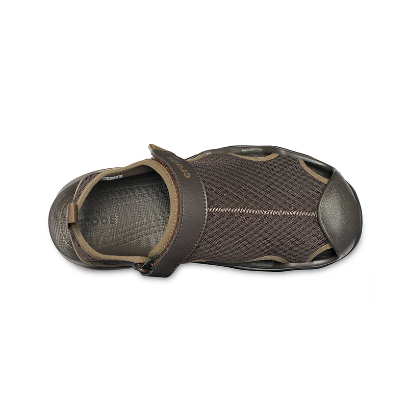 CROCS Swiftwater Mesh Deck Sandal M MEN for male men's summer shoes beach TmallFS rubber slippers | Спорт и развлечения