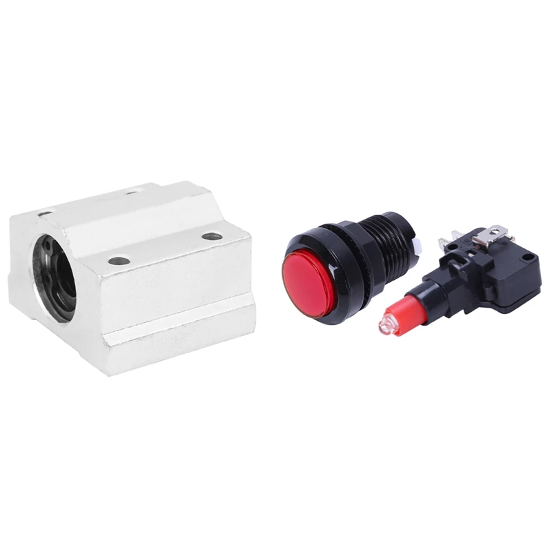 

Аркадная игра AC 250V 15A 24 мм Dia кнопка + микропереключатель и SCS8UU 8 мм скользящие блоки подшипника Al Rail направляющий вал