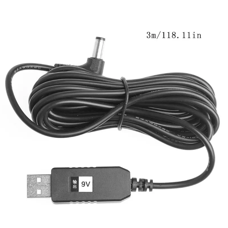 1 м USB DC 5 В до 12 в 2 1x5 мм Прямоугольный мужской повышающий преобразователь адаптер