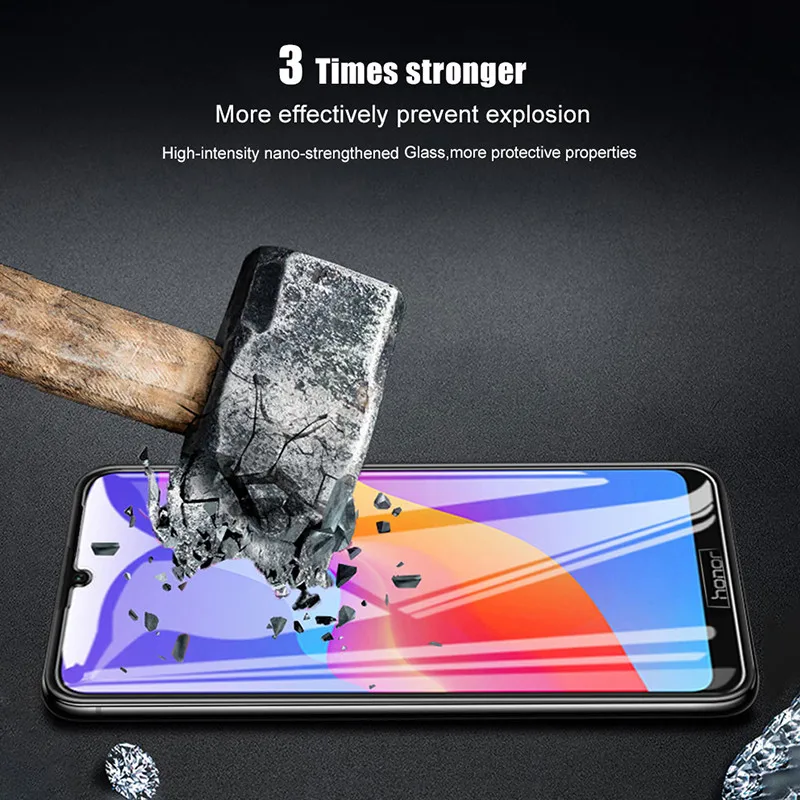 Закаленное стекло Keajor для Huawei Honor 8A Защитная пленка экрана с полным покрытием и
