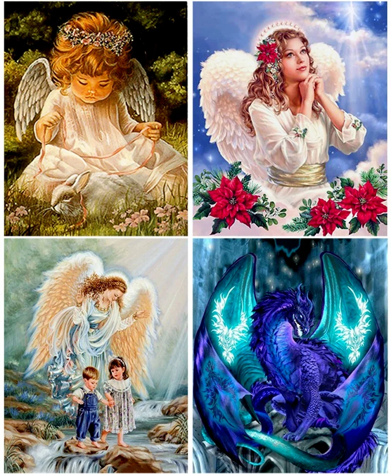 

5D DIY Angel Diamond Painting Cartoon Diamond Embroidery Cross Stitch Full Drill Mosaic Rhinestones Wall Art Home Decor