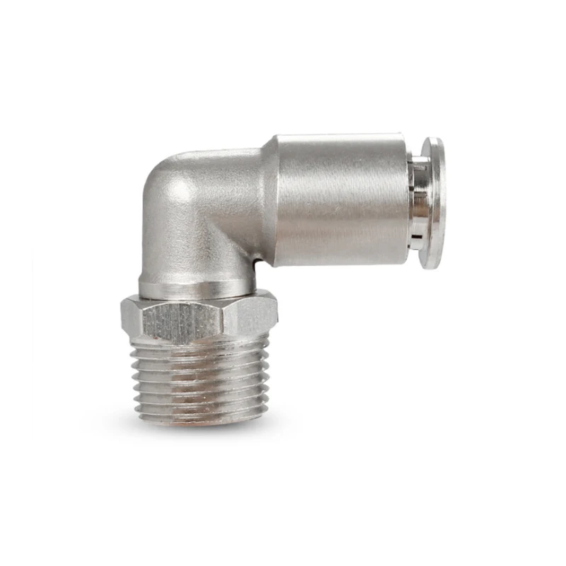 Фитинги пневматические с никелированным латунным нажимным быстроразъемным