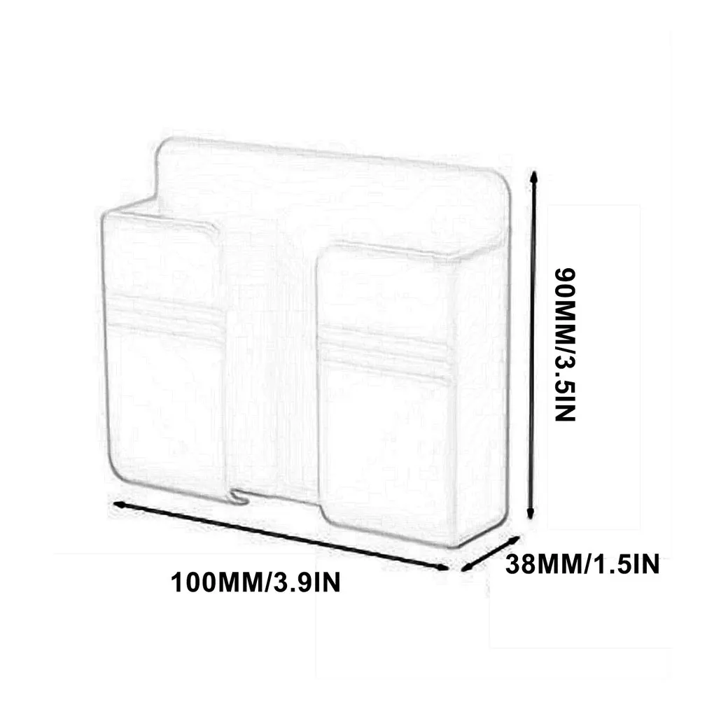 practical wall mount stand phone holder socket phone charging holder bracket shelf wall mounted organizer storage box free global shipping