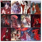 Алмазная живопись 5d сделай сам для влюбленных аниме Tian Guan Ci Fu, Алмазная мозаика для взрослых сделай сам, вышивка крестиком, алмазная вышивка, домашний декор