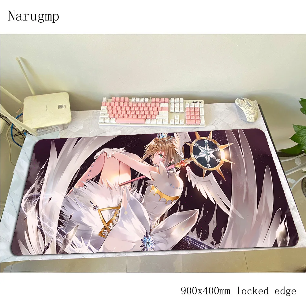 Cardcaptor Sakura padmouse рождественские подарки аксессуары 900x400x4 мм коврик для мыши xl