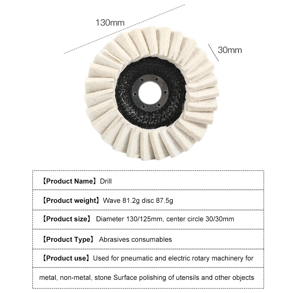 

130mm Flap Disc Grinding Wheel Pads Durable Angle Grinder Wheel Felt Sanding Discs For Metal Marble Glass Ceramics Tools