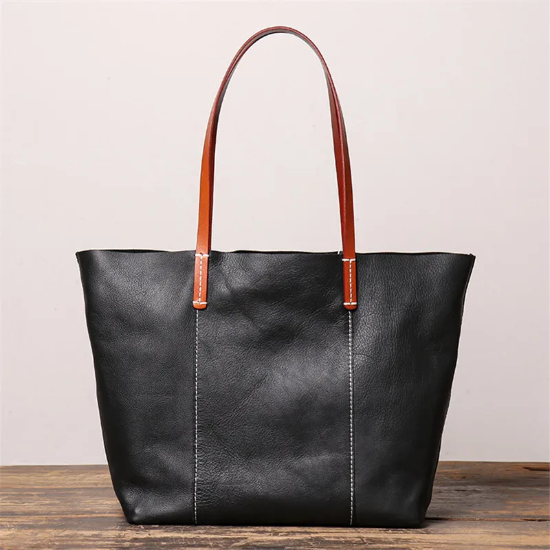 

Nesitu High Quality Black Blue Red Soft A4 Genuine Leather Women Handbags Lady Shoulder Bags Woman Totes Shopping M1016