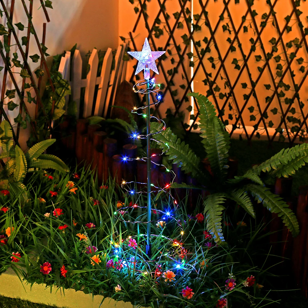 

Светильник на солнечной батарее, 50 светодиодов, уличная лампа для украшения сада, рождественской елки, лужайки, сада, двора