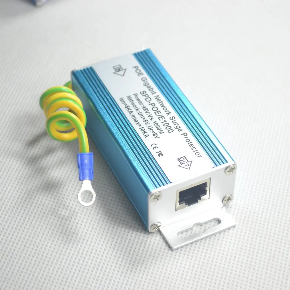 POE гигабитный стабилизатор напряжения сети RJ45 гром мощность surger защита Lightning компьютер PC кабель Arrester